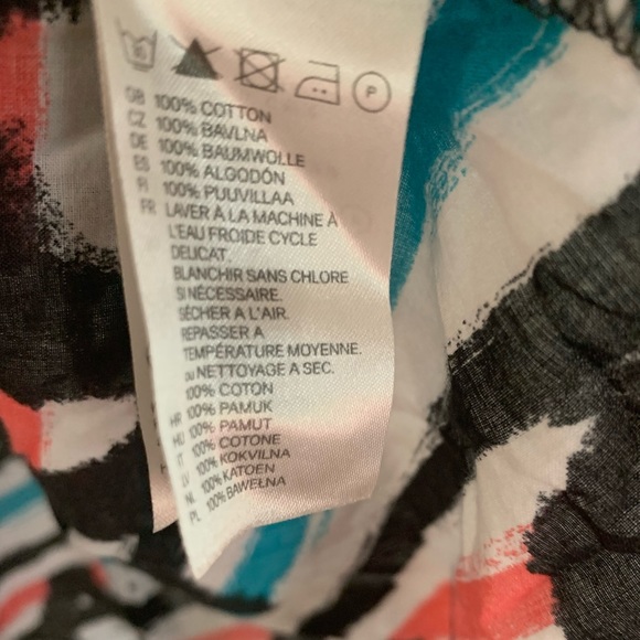 Divided by H&M graffiti sheer dress, women’s size 8 - Picture 2 of 4